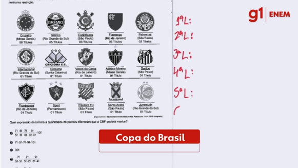 Enem 2021: questão sobre Copa do Brasil é anulada, Enem 2021