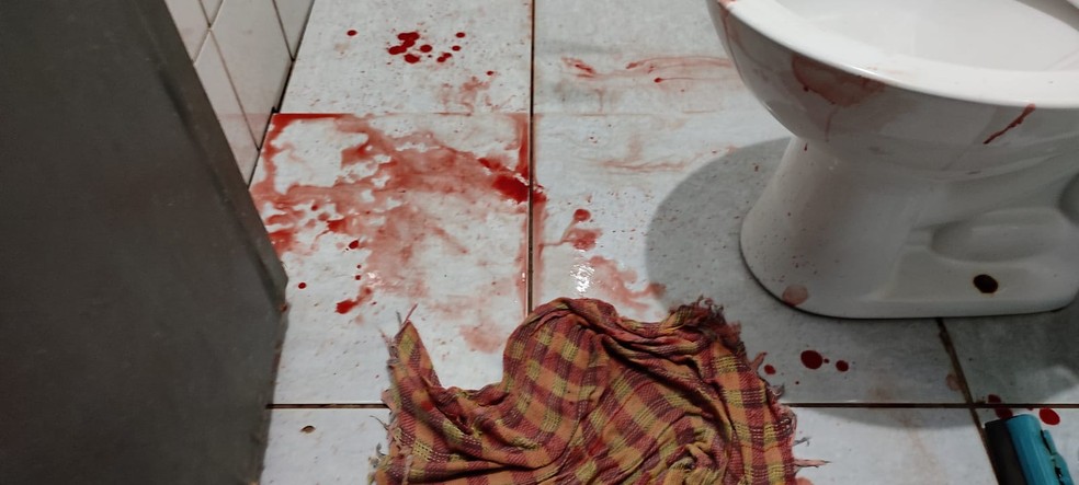 Adolescente de 17 anos se trancou no banheiro da vizinha, após ex tentar matá-la em Vilhena (RO) — Foto: Divulgação/Polícia