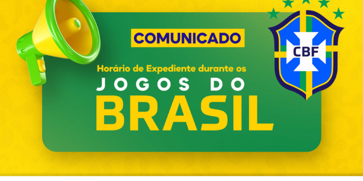 Aviso, Expediente em jogos do Brasil na Copa do Mundo